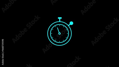 stopwatch icon circle design template. Stopwatch icon with Stopwatch or countdown icon. timing, speed, and competition in a digital and graphic style.

