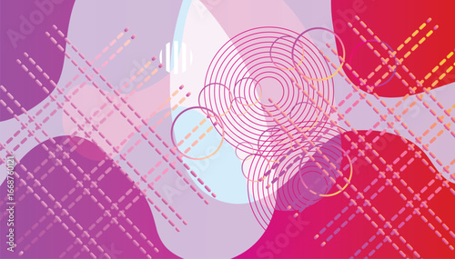 Abstract colorful background with geometric shapes Vector illustration in flat style.