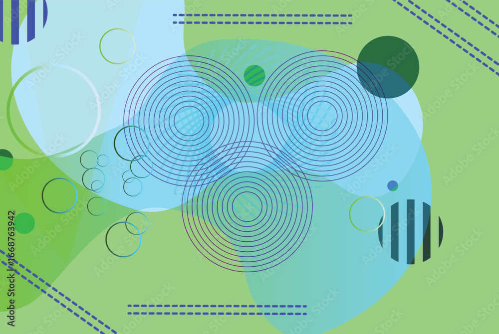 Obraz premium Abstract colorful background with geometric shapes Vector illustration in flat style.