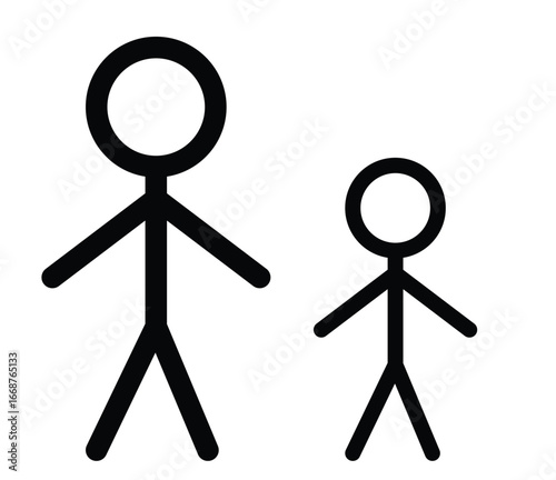 stick figure two meme man smiling colorless black on white background