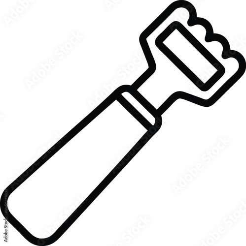 bottle opener outline icon