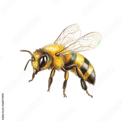 bee hand drawn illustration