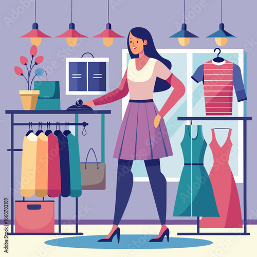 woman in the shop