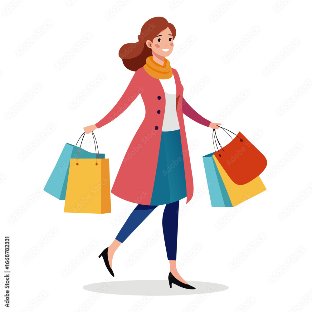 woman with shopping bags woman with shopping bags