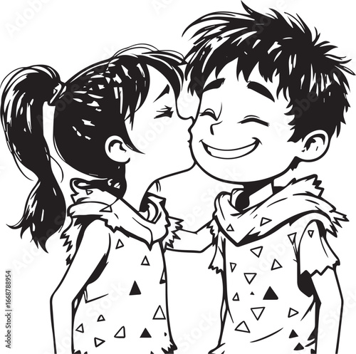 “The Kiss That Made Him Smile” (or) “Triangles and Tenderness”