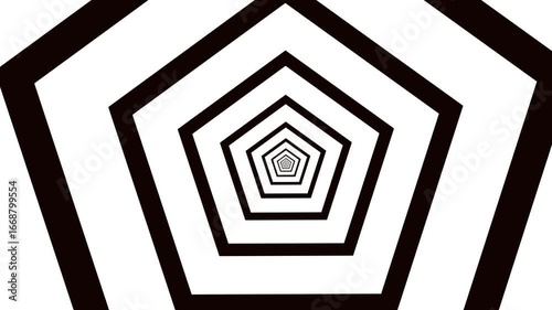 Infinite Loop Background Polygon Tunnel 