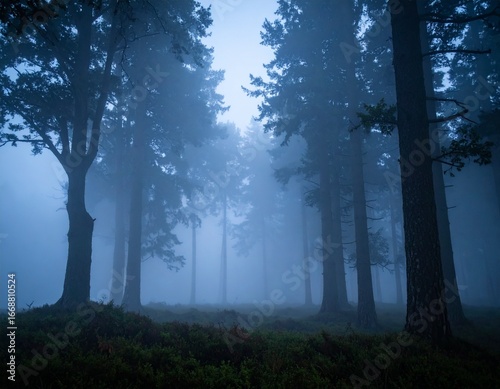 Misty Forest at Dawn