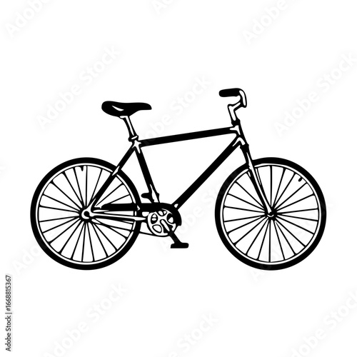 vintage bicycle vector illustration
