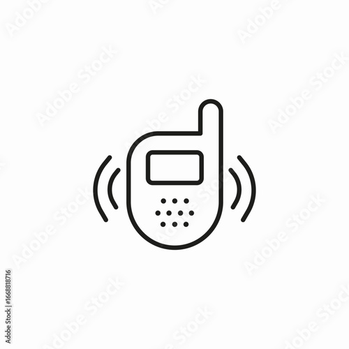 baby monitor ringing icon sign vector