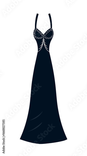 a black dress with a black dress on it jpg