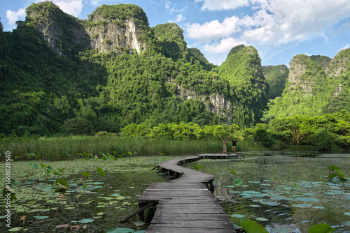 Serene Path to Limestone Mountains, Ninh Binh
