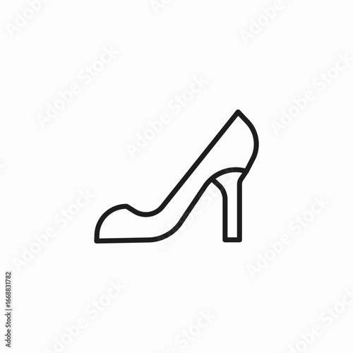 high heel shoe icon sign vector