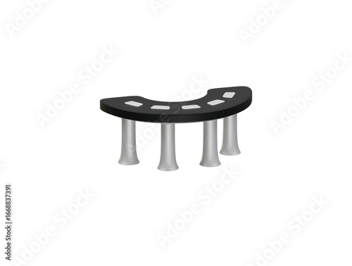 flyover icon 3d illustration render