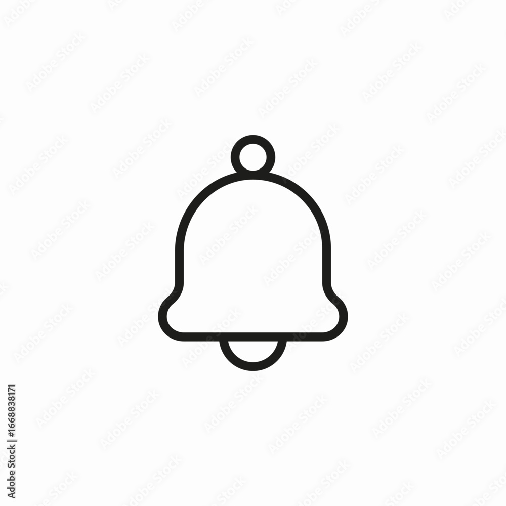 Obraz premium notification bell alert icon sign vector