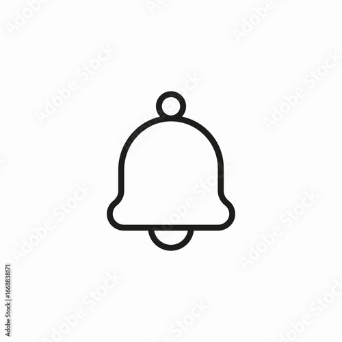 notification bell alert icon sign vector