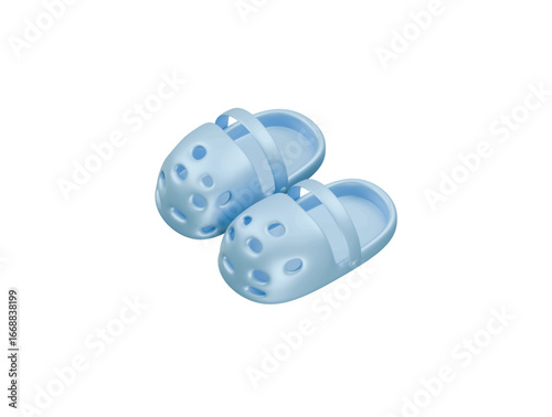 clogs icon 3d illustration render