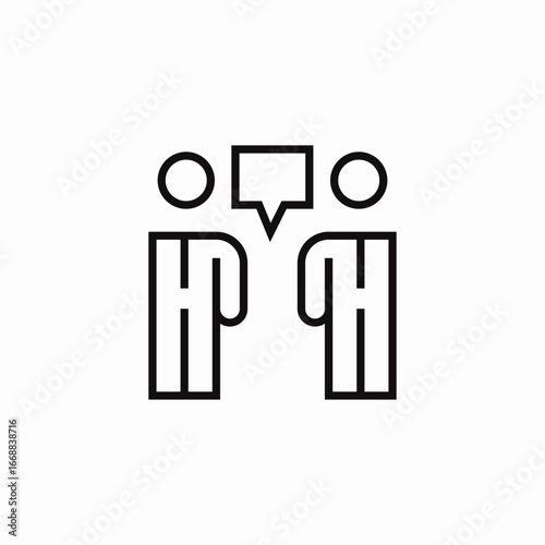 people talking bubble icon sign vector
