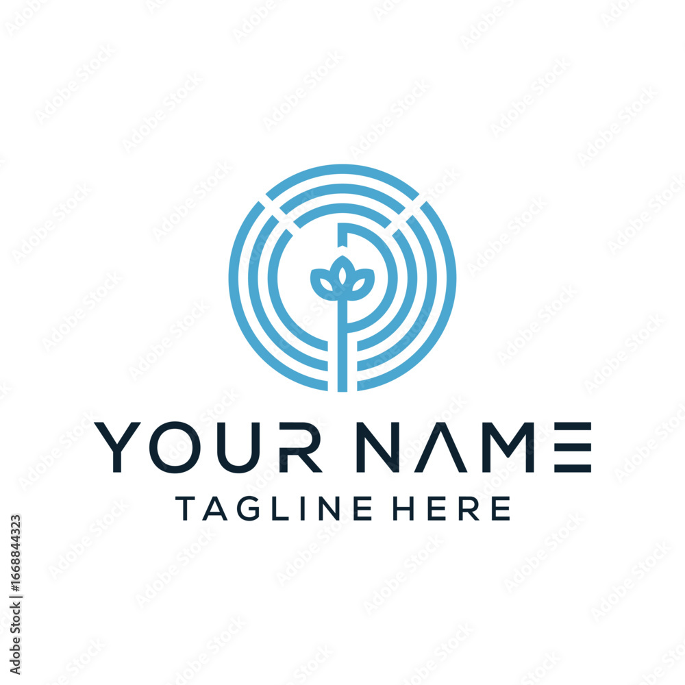 Letter P logo template with gradient modern concept leaves Letter P logo template with gradient modern concept leaves