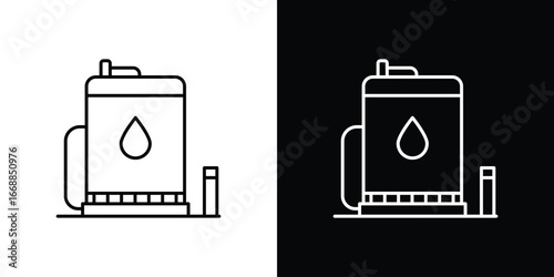 Sump pump icons. vector symbol illustrations.