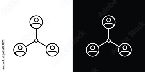 Stakeholders icons. vector symbol illustrations.