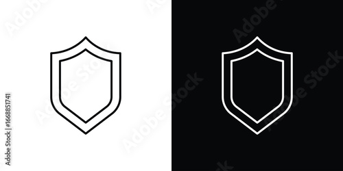Shield icons. vector symbol illustrations.
