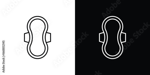 Sanitary pad icons. vector symbol illustrations.