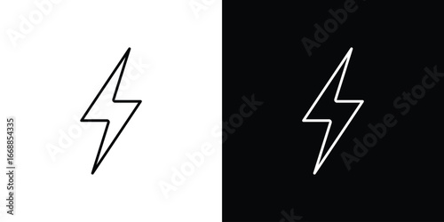 Lightning icons. vector symbol illustrations.