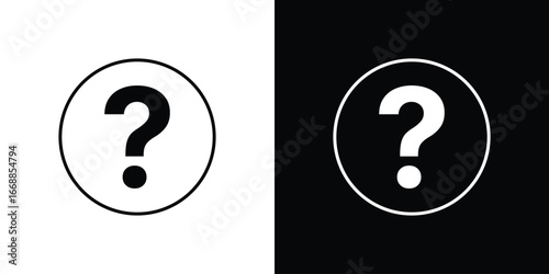 Interrogation icons. vector symbol illustrations.