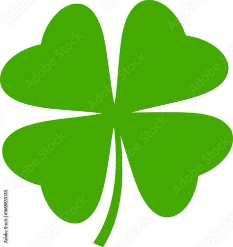 green four leaf clover Symbol of good luck at St.Patrick's festival