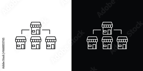 Franchise icons. vector symbol illustrations.