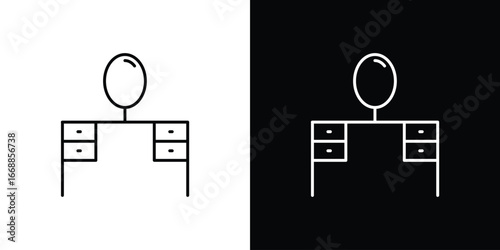 Dresser icons. vector symbol illustrations.