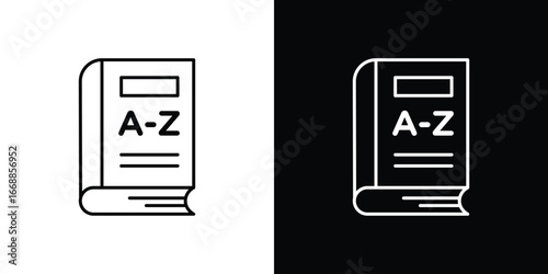 Dictionaries icons. vector symbol illustrations.