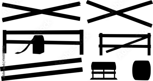 Hazardous warning tape sets must be careful for construction and crime.
