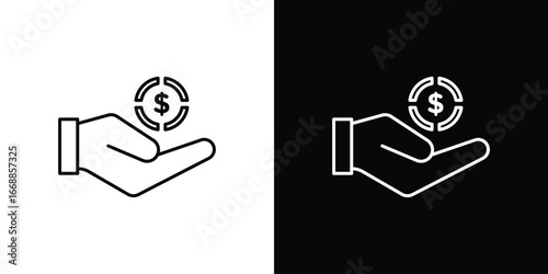 Contribution icons. vector symbol illustrations.