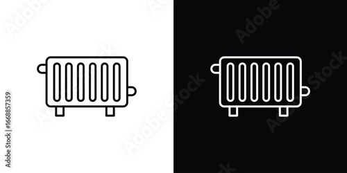 Conditioner heater icons. vector symbol illustrations.