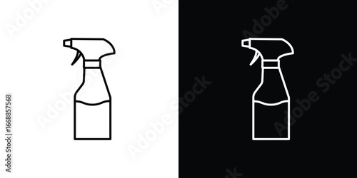 Cleaning spray icons. vector symbol illustrations.