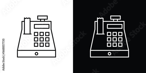 Cash register icons. vector symbol illustrations.