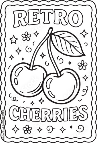 “The Cherries That Danced Through Decades” (or) “Sweetness in a Scalloped Frame”