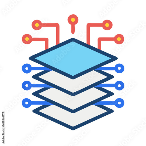 3d graphic of a creative business symbol on white background