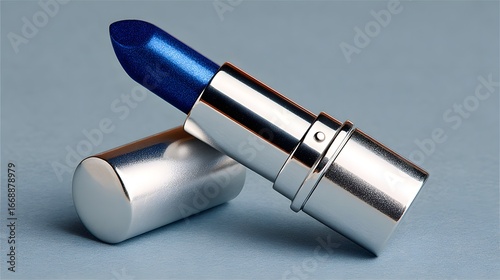 Buy blue lipstick online modern silver tube beauty makeup product cosmetic