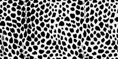 Black and White Leopard Spot Pattern Texture cheetah animal print