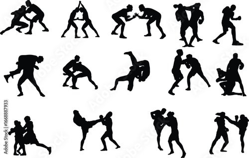vector silhouettes of people