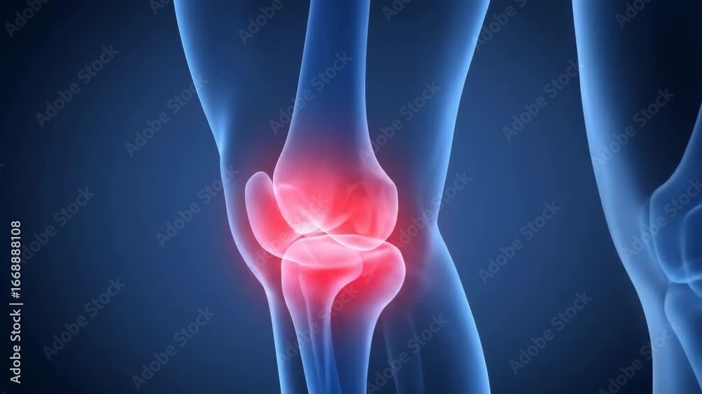 Animated 3D Human Knee Joint Anatomy - A detailed 3D medical ...