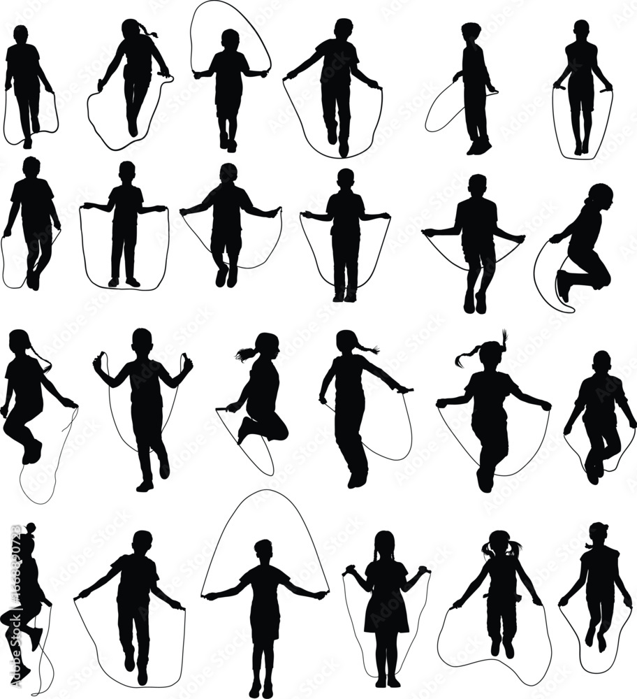 Obraz premium silhouettes of people vector
