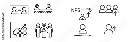 Customer Satisfaction and Loyalty Metrics, Minimalist flat design