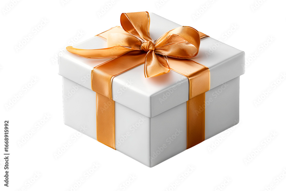 Fototapeta premium gift box isolated on white