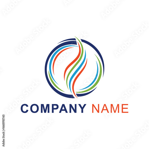 colorful abstract logo design