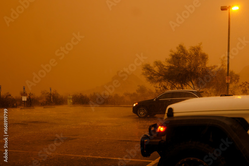 Papago park haboob tempe arizonainside of a dust storm tempe phoenix arizona
