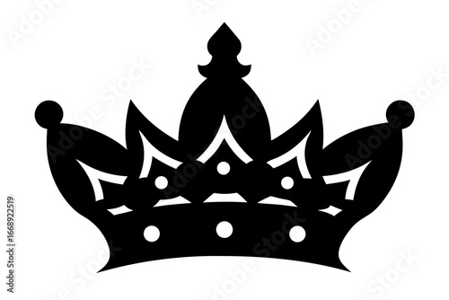 Crown Icon – Royal Symbol for King, Queen, Royalty, and Leadership Design