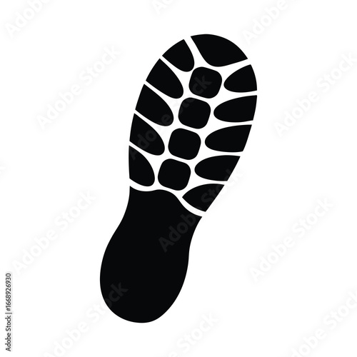 foot print isolated on white